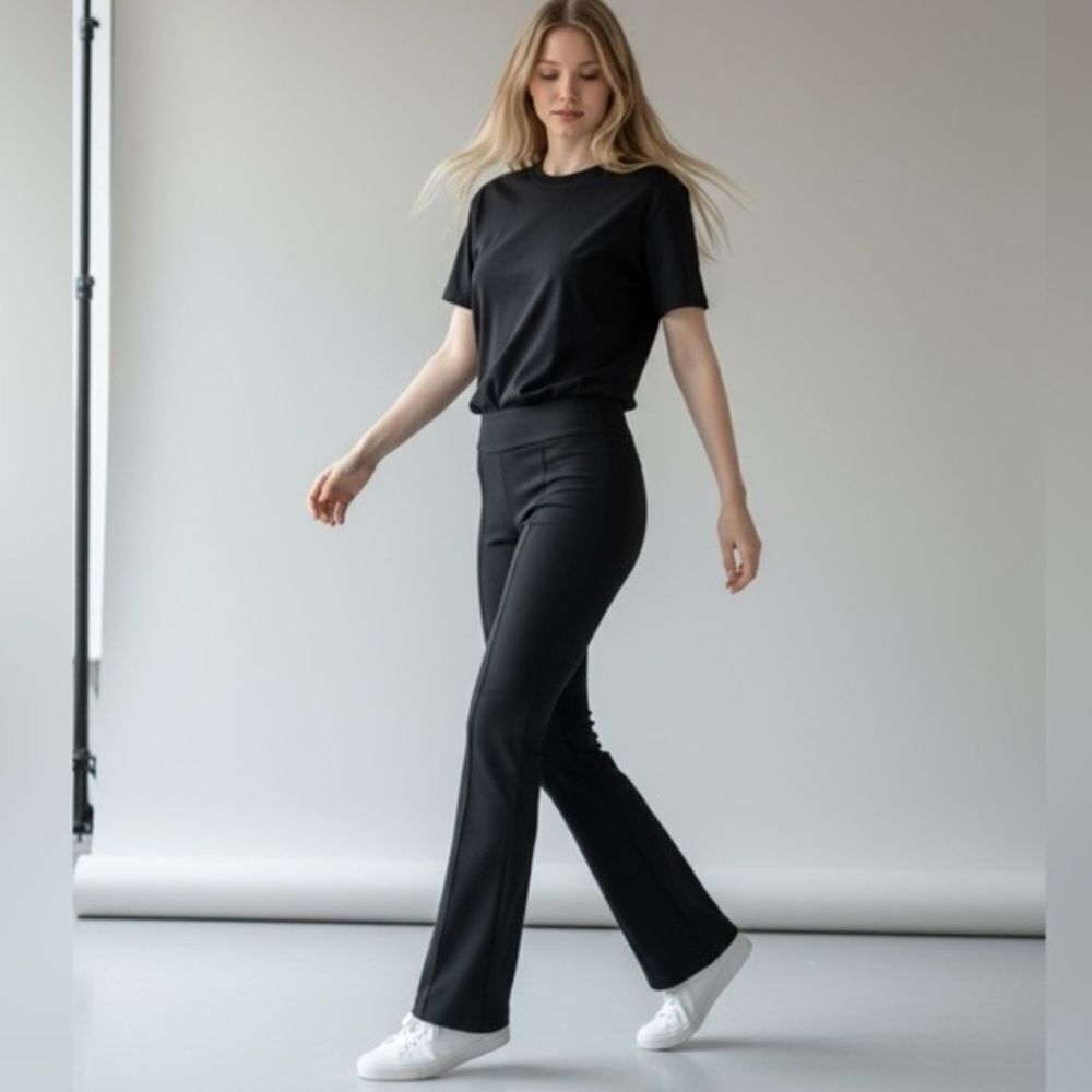 ECRU May Bootcut Pull On Pant Black